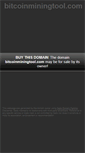 Mobile Screenshot of bitcoinminingtool.com