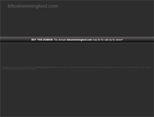 Tablet Screenshot of bitcoinminingtool.com